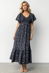 Jerah Smocked Dress | Midnight Floral