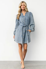 Tora Denim Dress | Light Wash