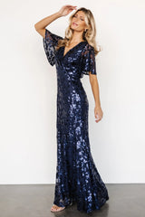 Esme Sequin Dress | Navy