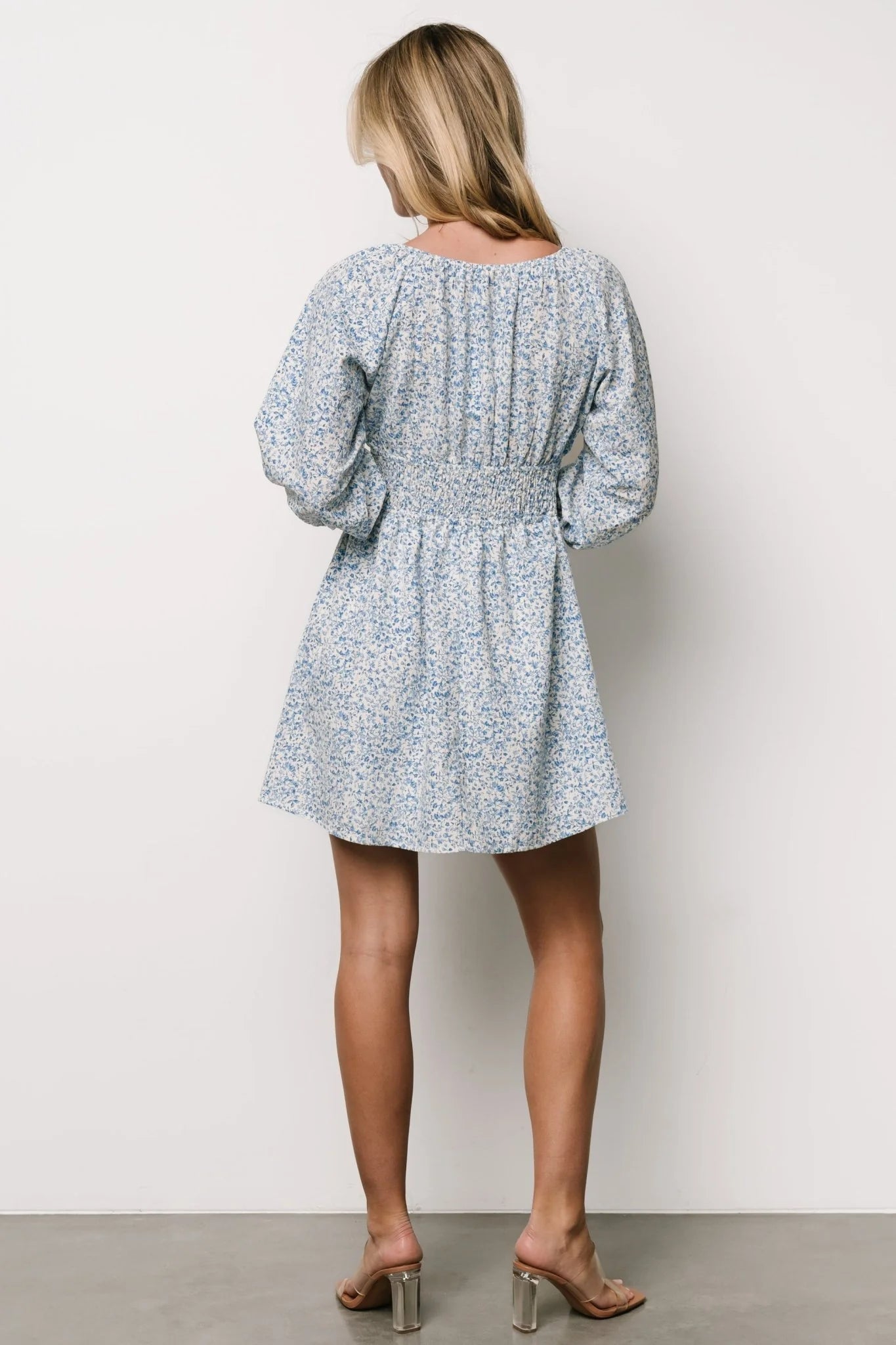 Koa Short Dress | Blue Floral