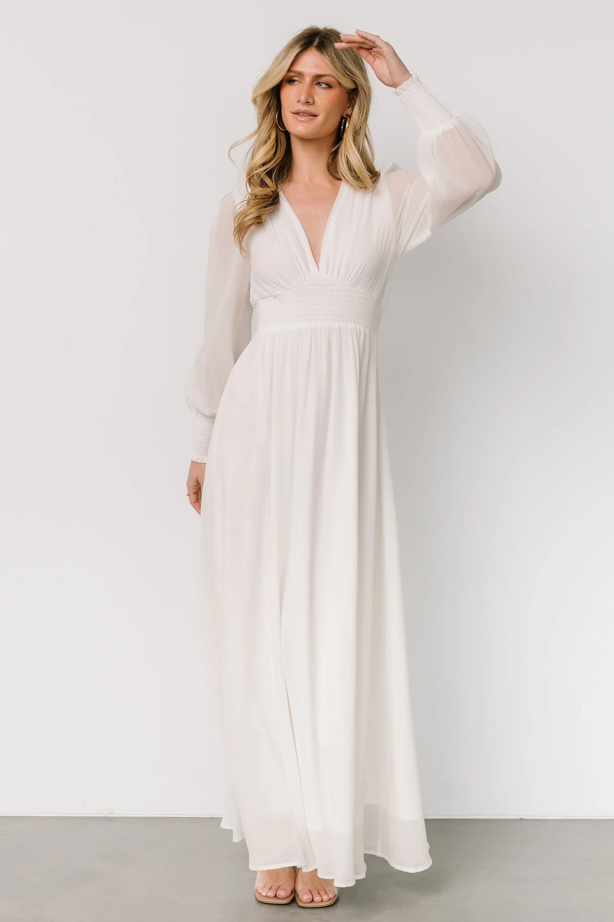 Olivia Maxi Dress | White