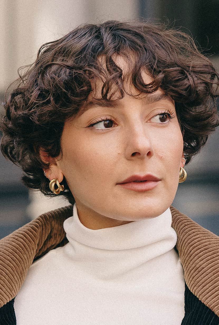 Gold Textured Claw Wrap Earrings