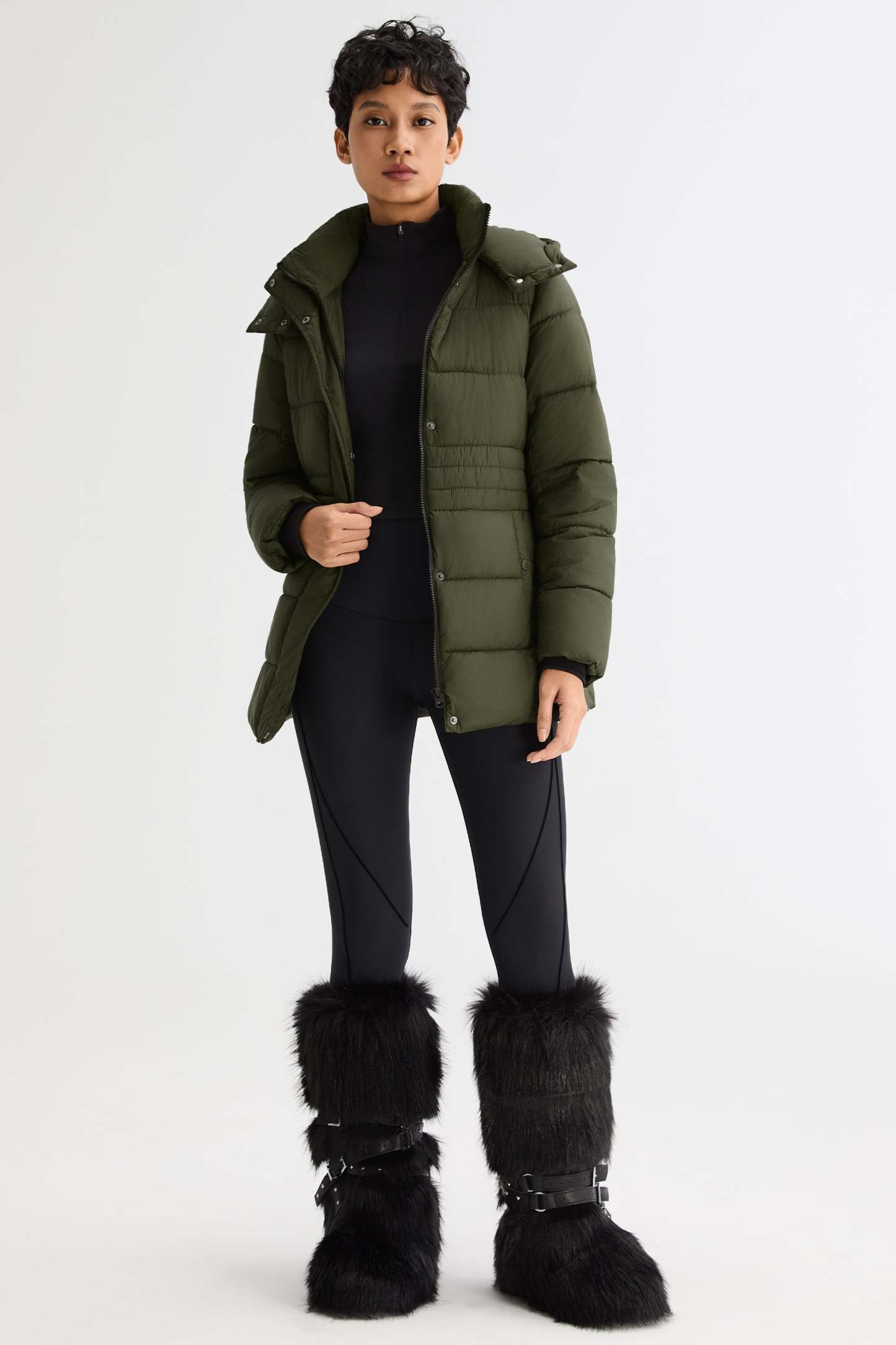 Hooded Quilted Everyday Lyrella Puffer Jacket