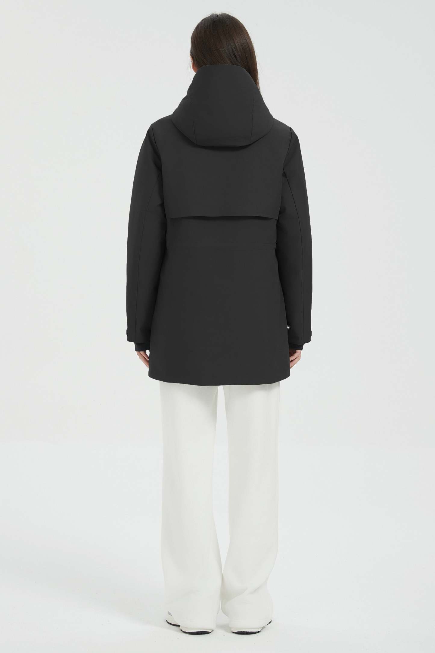 Hooded Winter Warm Parka Jacket Full Zip Lightweight