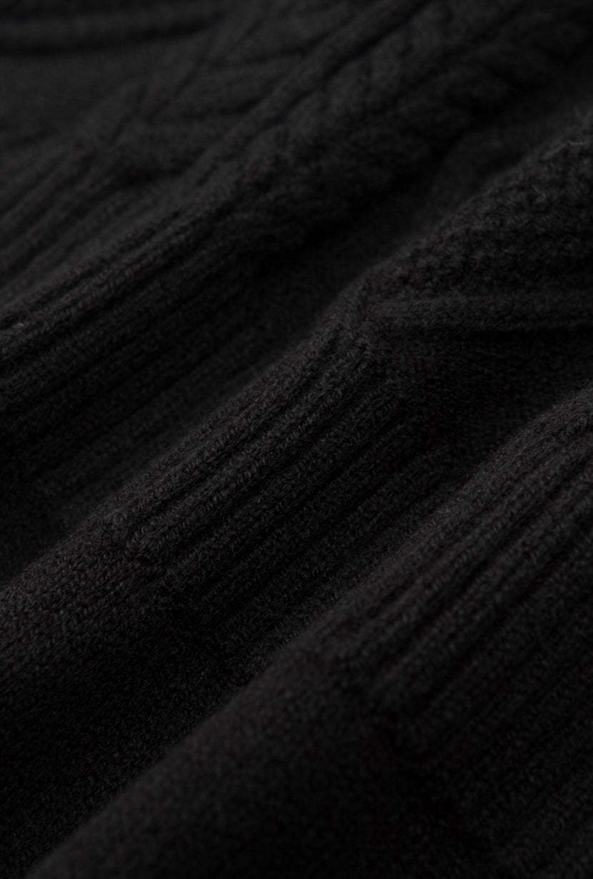 Saffron Knit Dress - Black