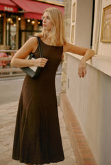 Gwynne Knit Dress - Warm Walnut