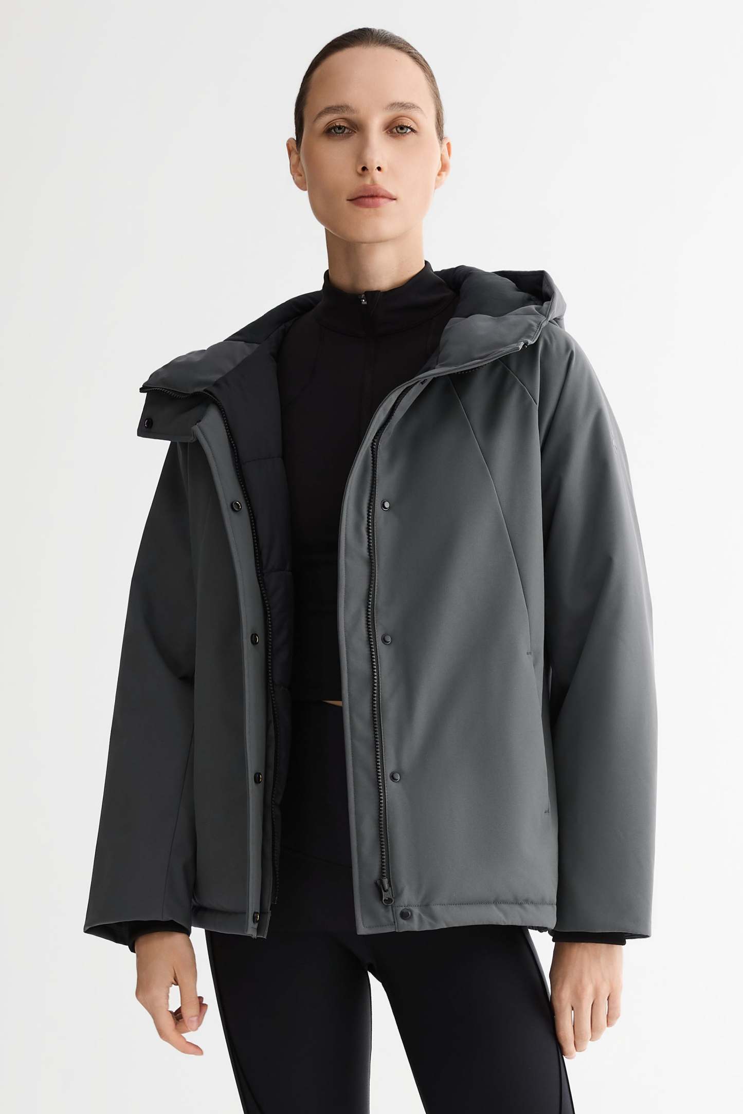 Lightweight Cropped Everyday Parka Jacket