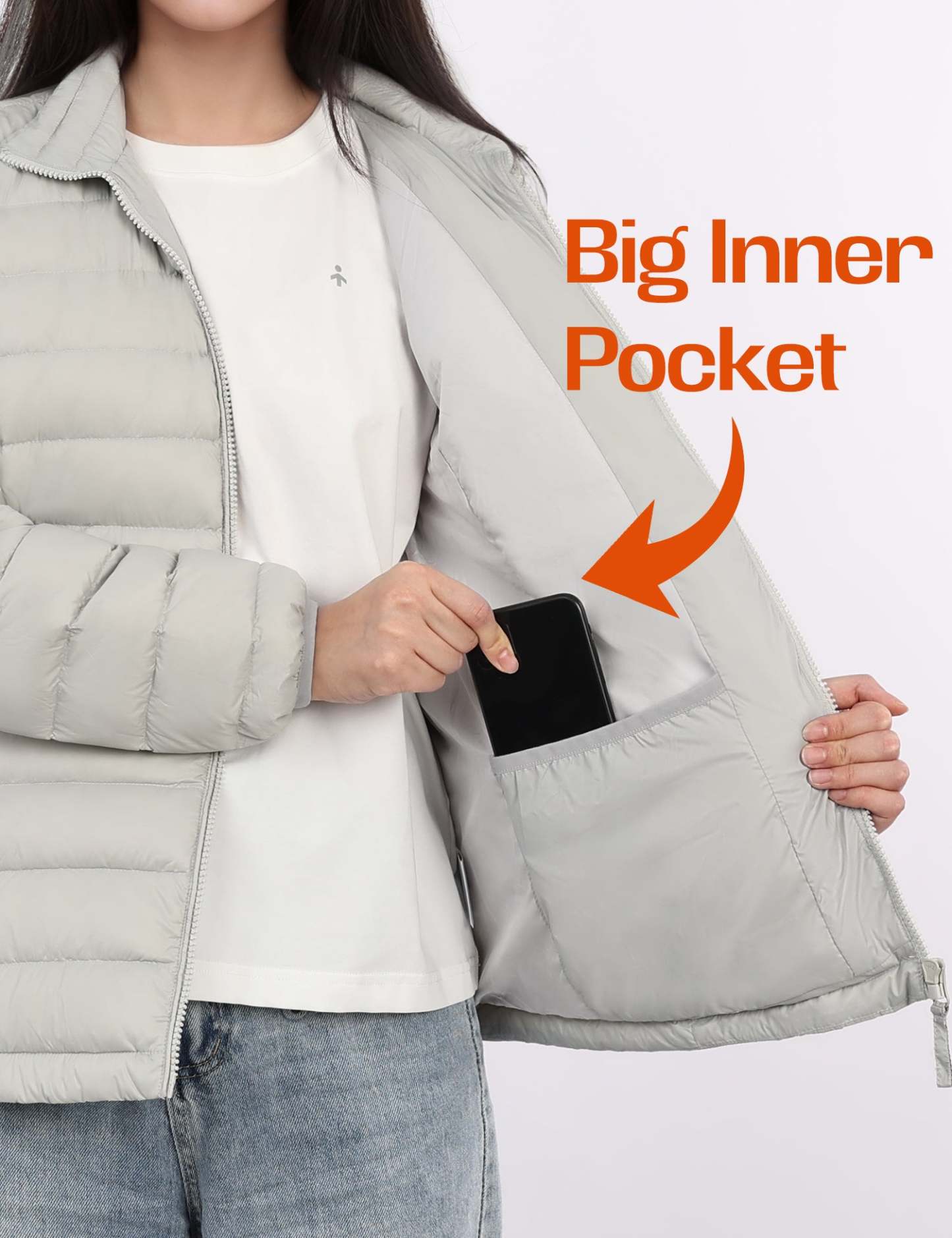 Lightweight Quilted Packable Down Jacket