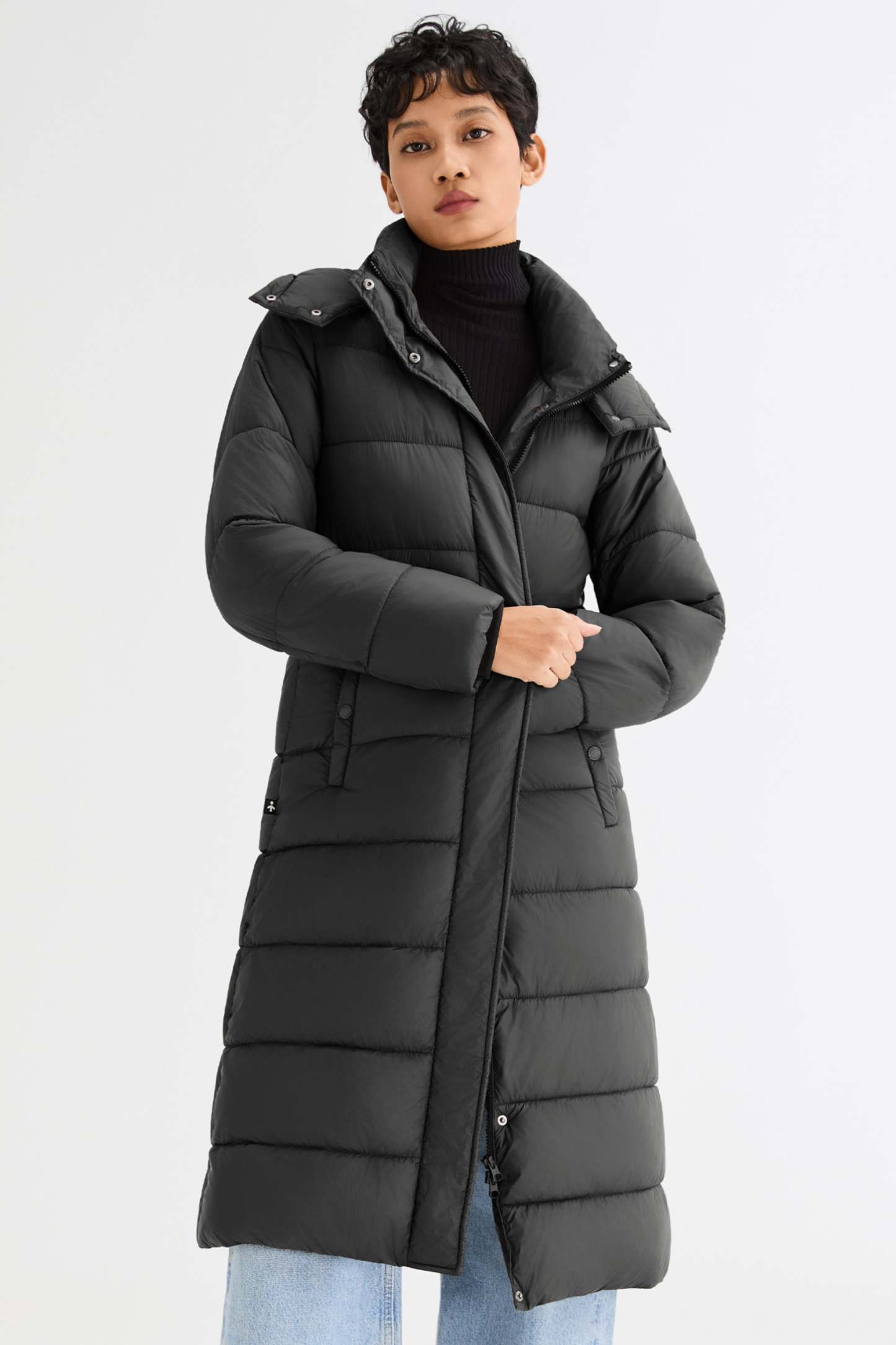 Long Hooded Quilted Lyrella Puffer Jacket
