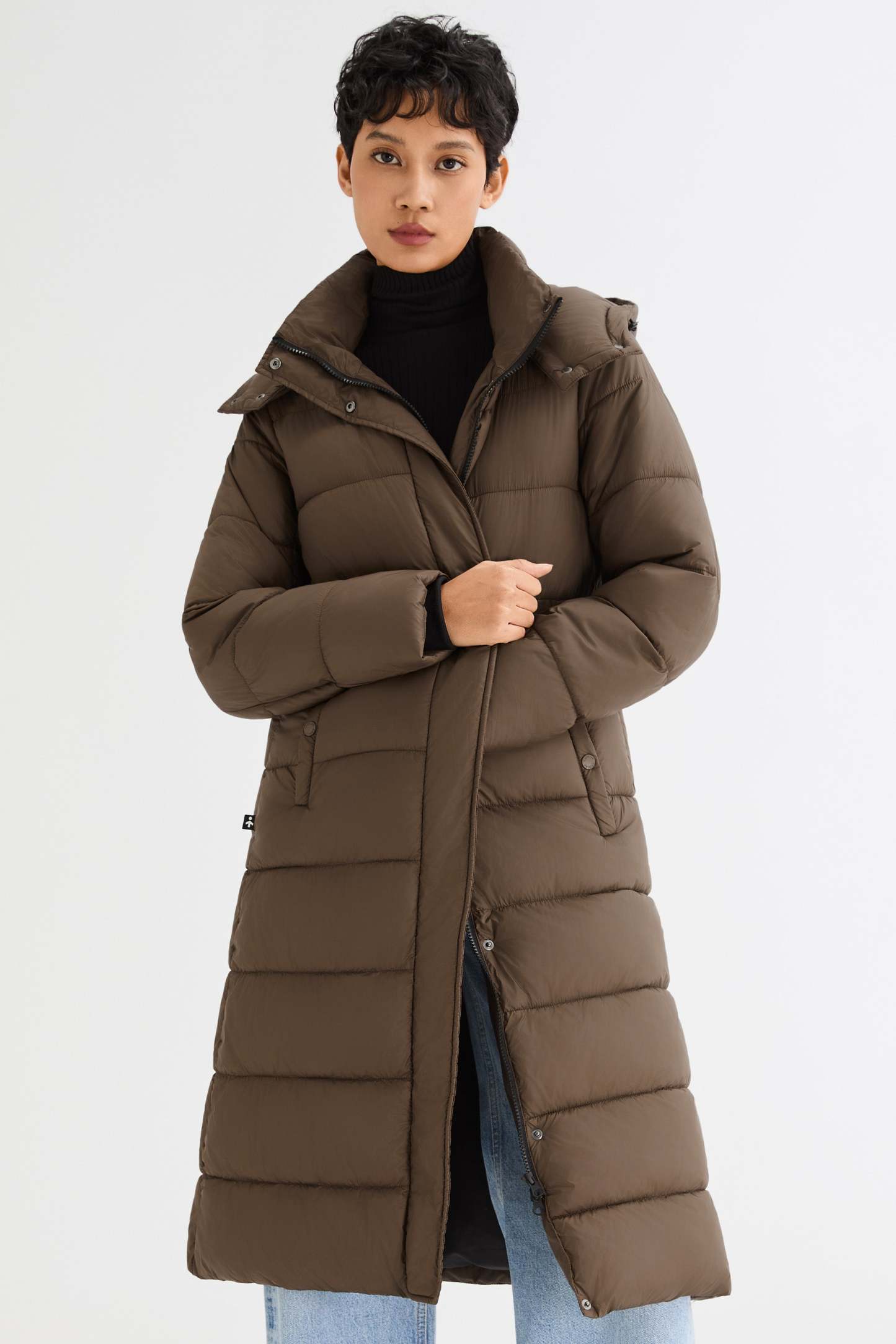 Long Hooded Quilted Lyrella Puffer Jacket