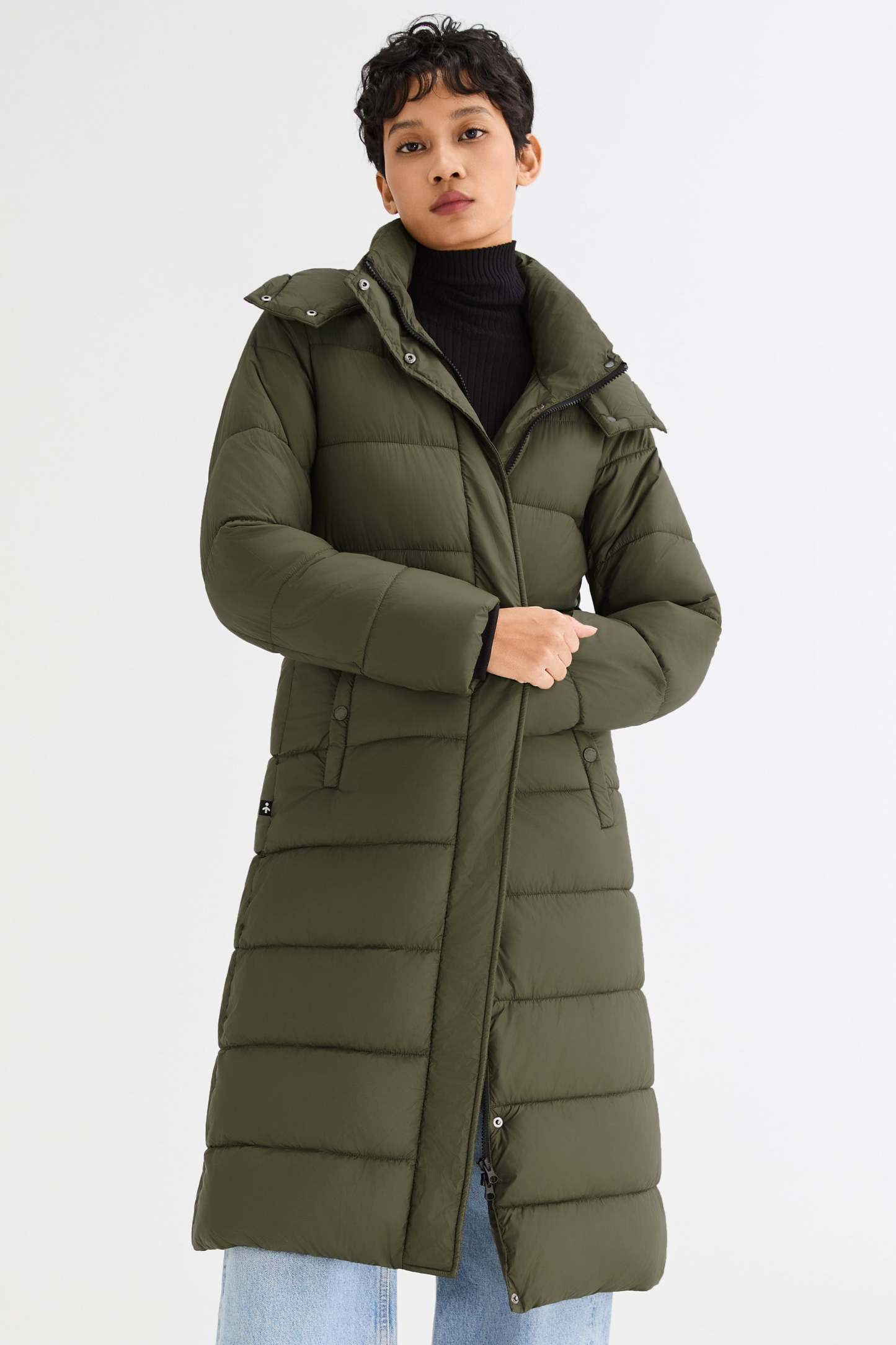 Long Hooded Quilted Lyrella Puffer Jacket