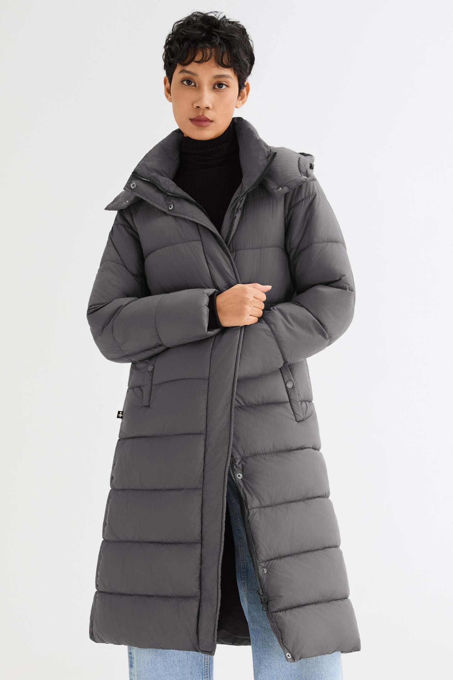 Long Hooded Quilted Lyrella Puffer Jacket