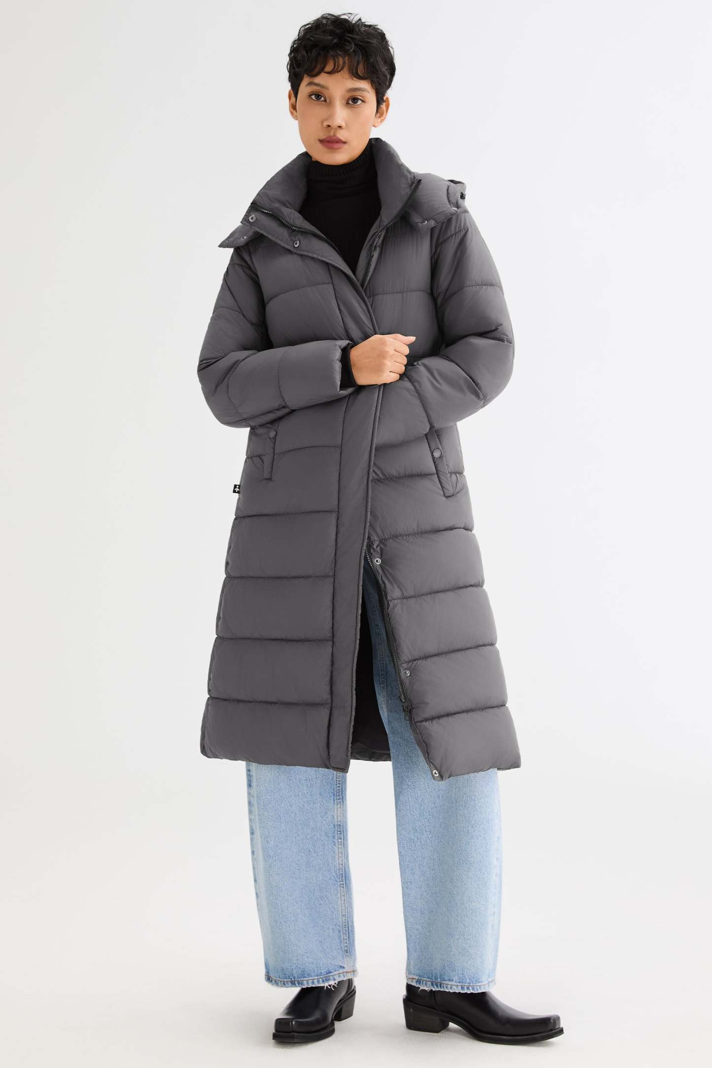 Long Hooded Quilted Lyrella Puffer Jacket