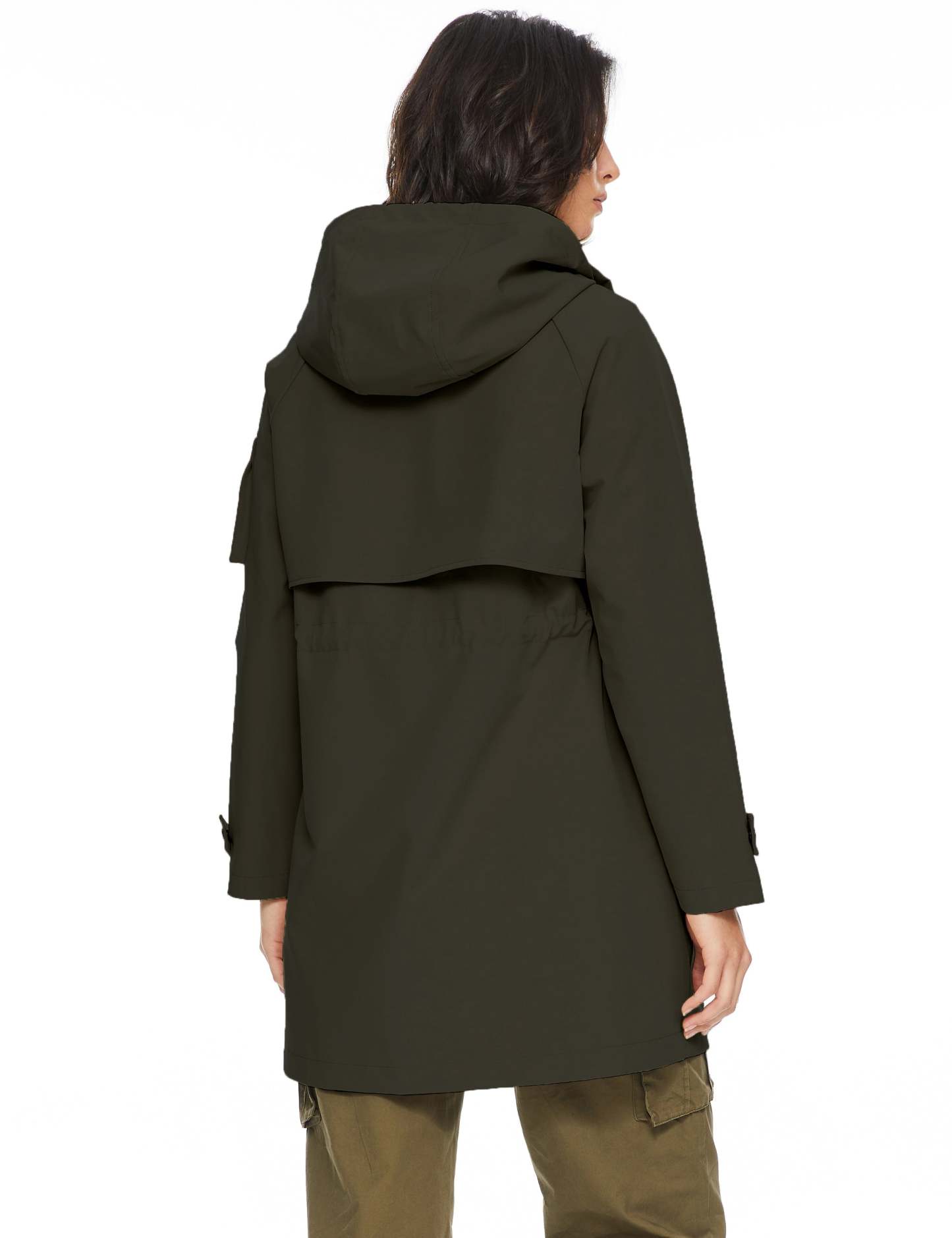 Long Hooded Windbreaker