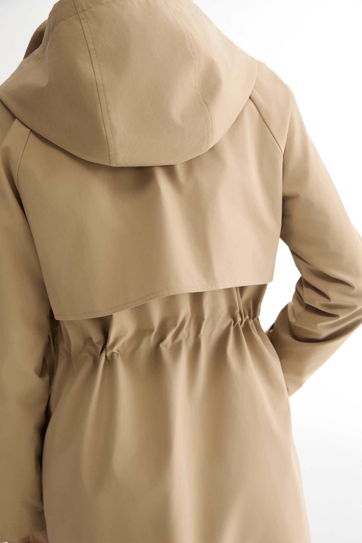 Long Hooded Windbreaker