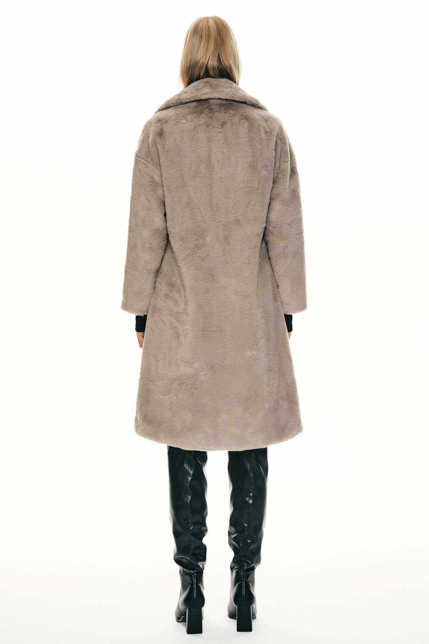 Oversized Long Sherpa Teddy Coat