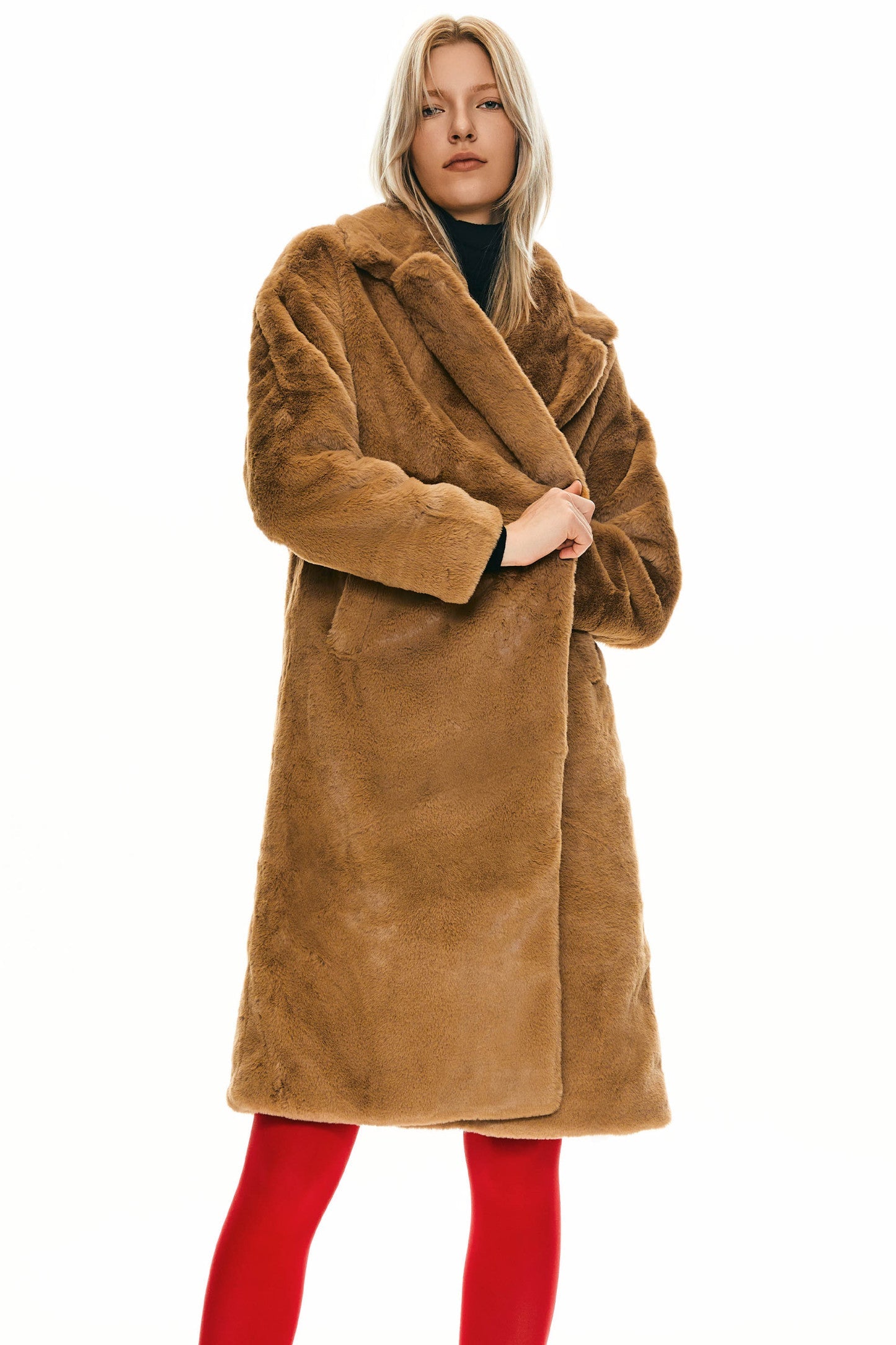 Oversized Long Sherpa Teddy Coat