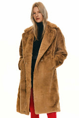 Oversized Long Sherpa Teddy Coat