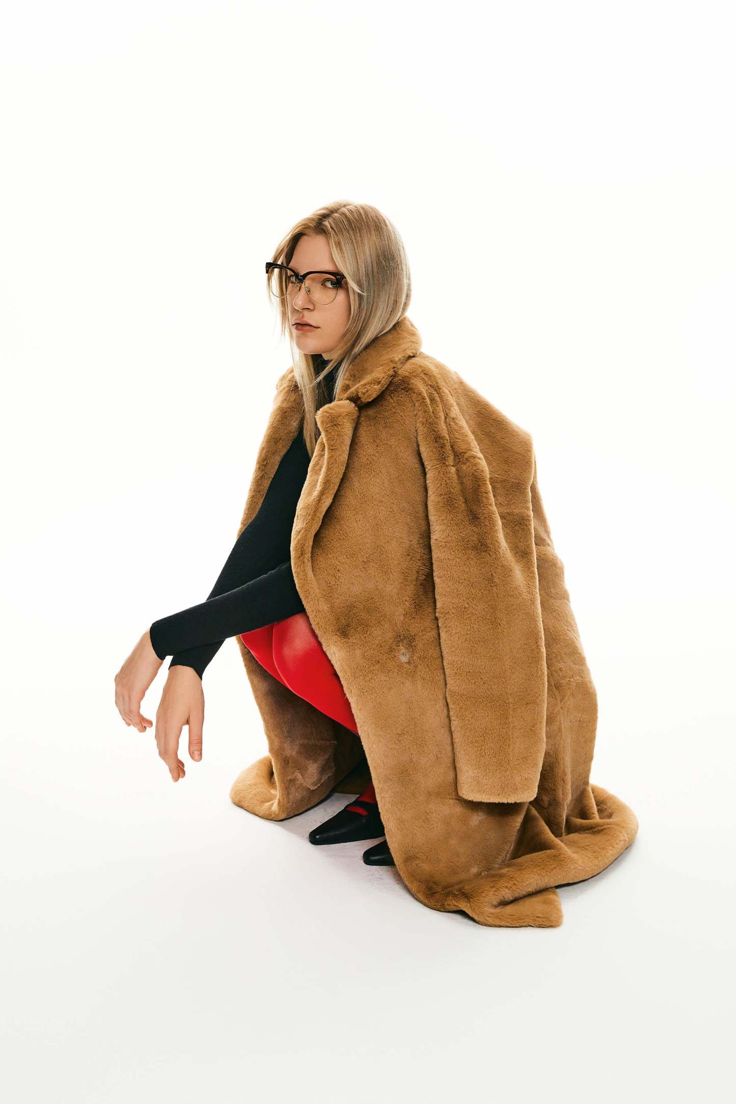 Oversized Long Sherpa Teddy Coat
