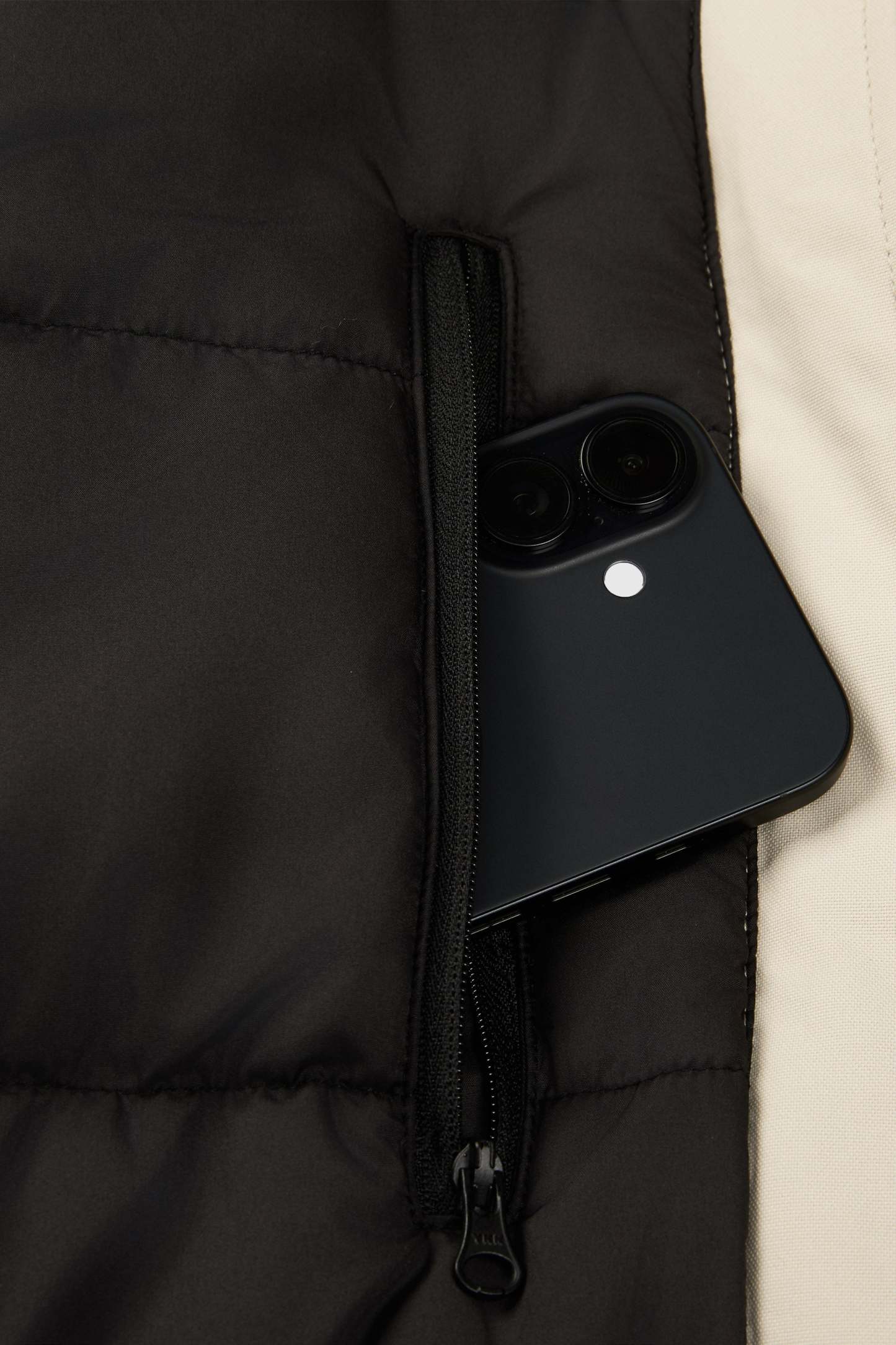 Mid-Length Windproof Parka Coat