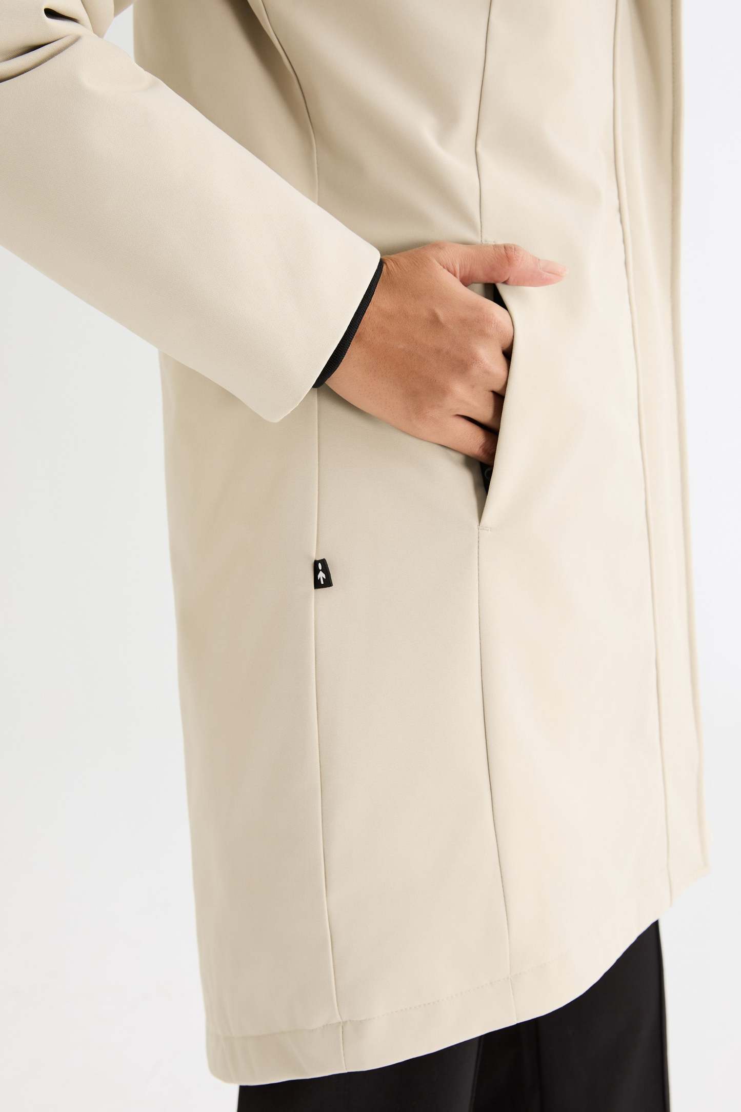 Mid-Length Windproof Parka Coat