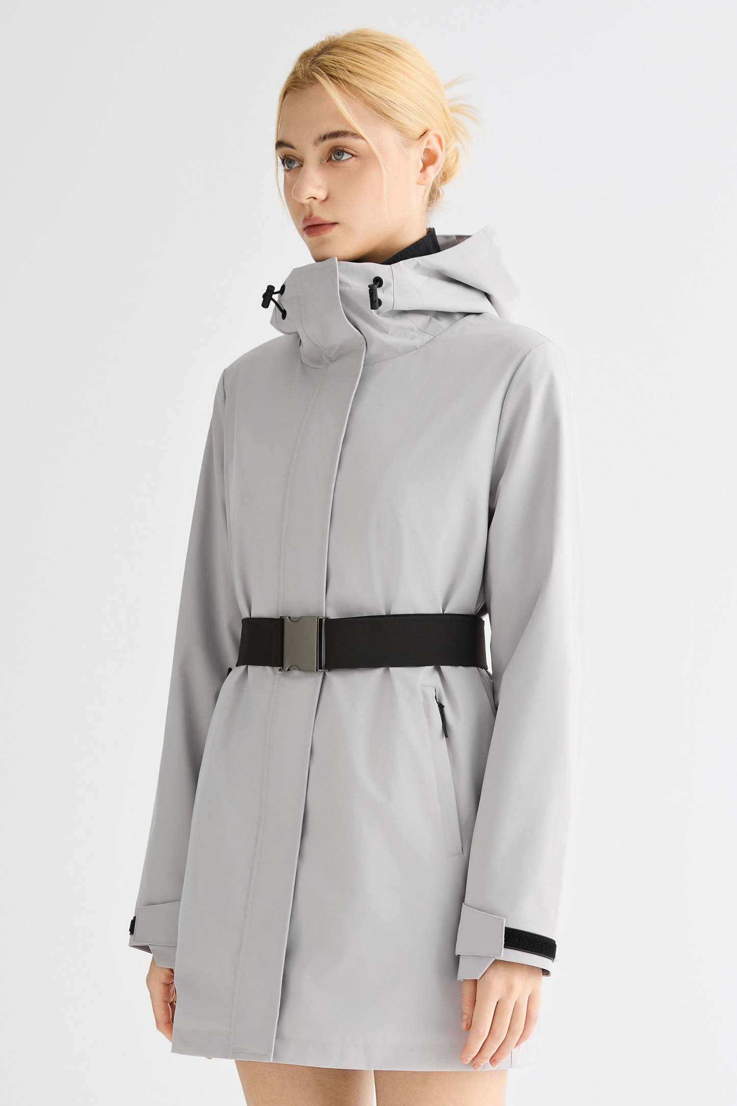 Mid-Length Waterproof Trench Jacket