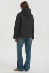 Quilted Down Jacket Lightweight Hooded