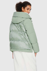 092 Universe® Cropped Hooded Down Puffer Jacket