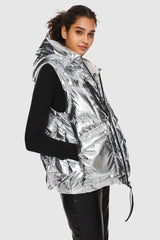 092 Universe® Cropped Chrome Down Vest
