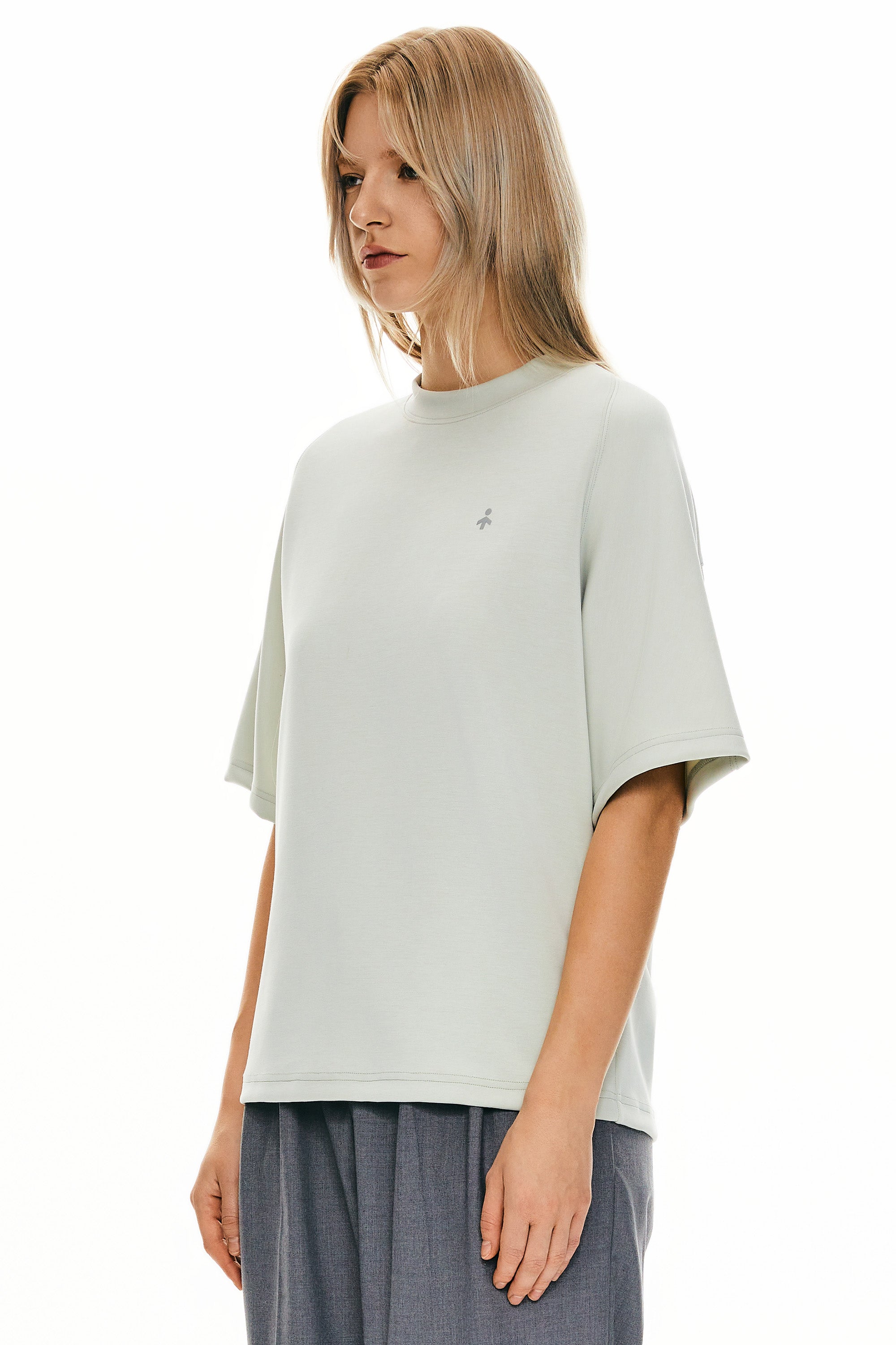 Casual Crew Neck T-Shirt Tops Basic Workout