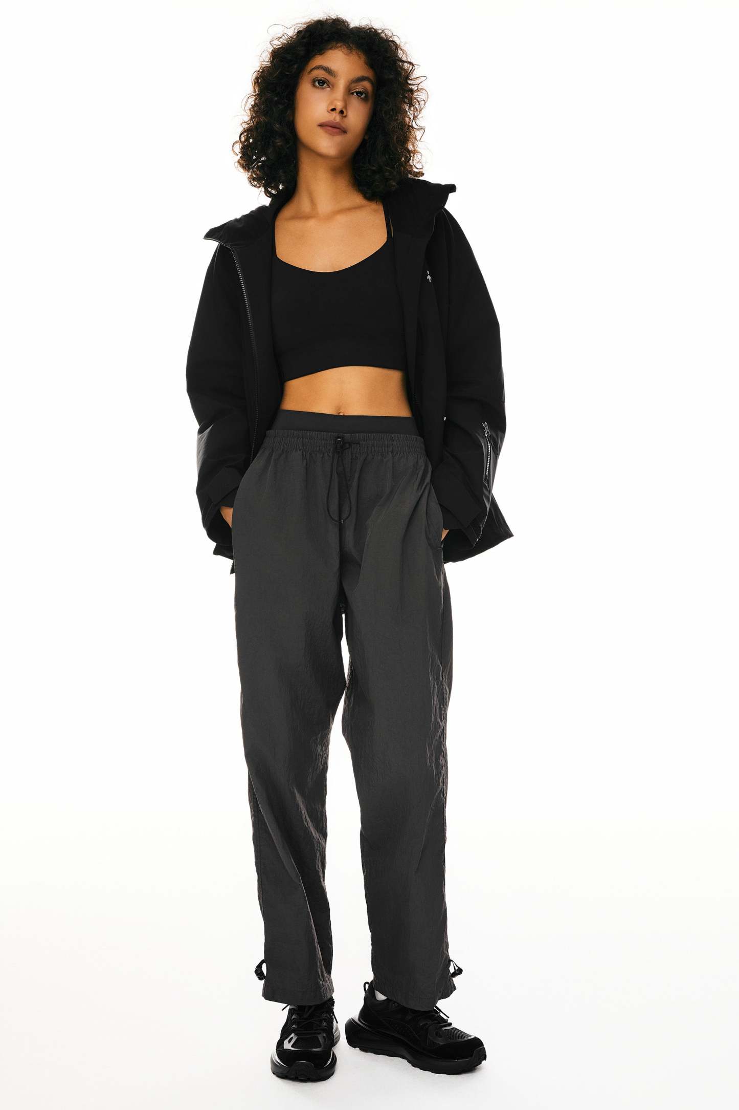 Zip Up Rain Jacket Lightweight Hooded Windbreaker