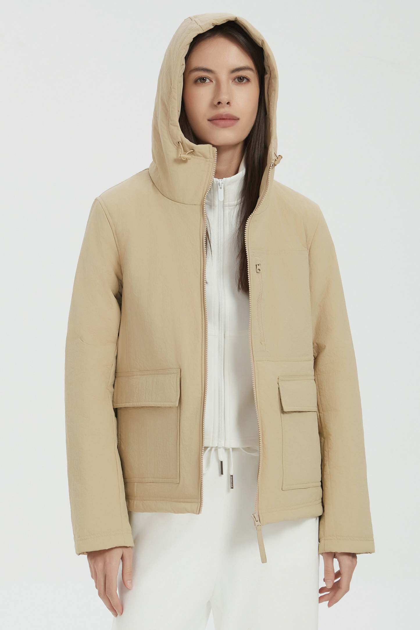 Hooded Lightweight Jacket Zip Up
