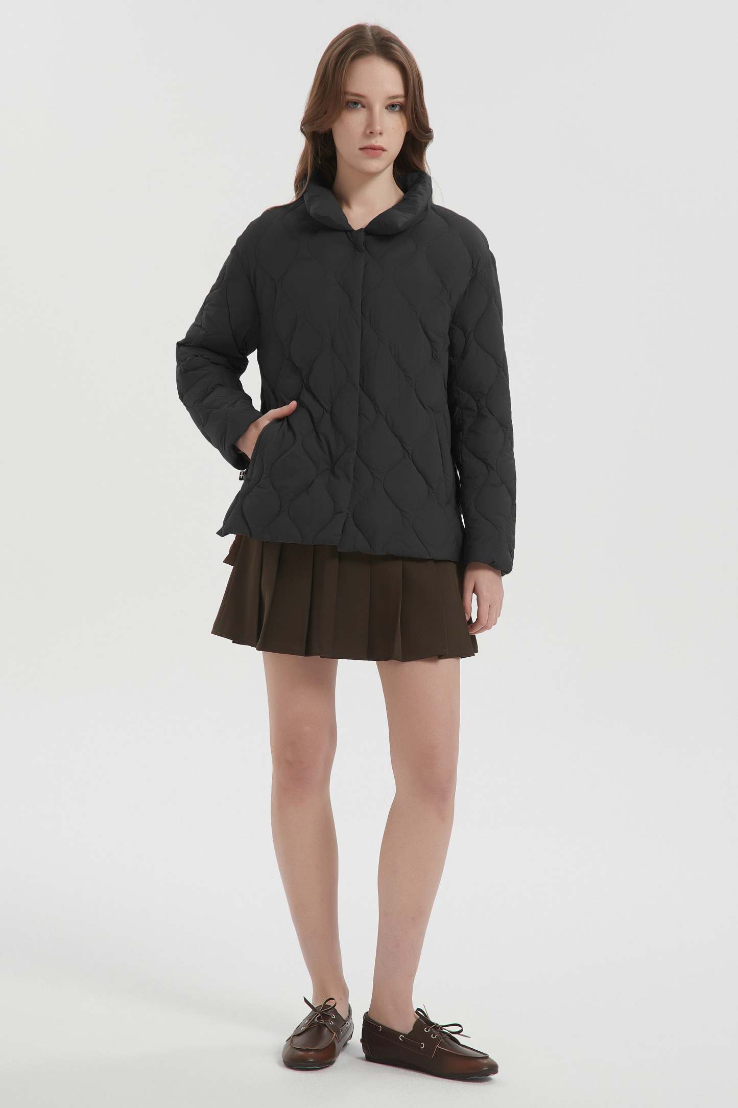 Oversized Down Puffer Jacket Lightweight Quilted