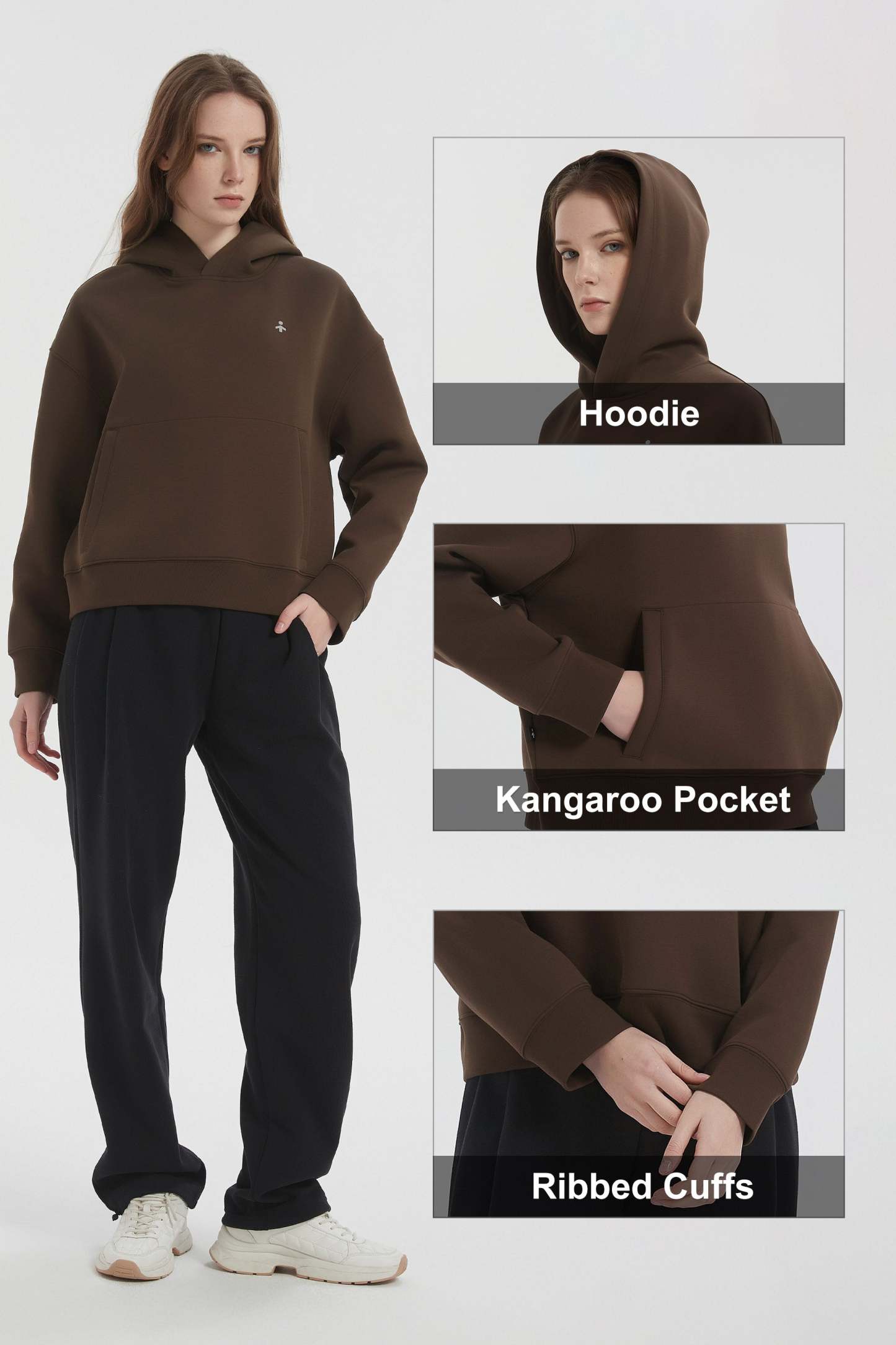 Causal Hoodies Pullover with Pocket
