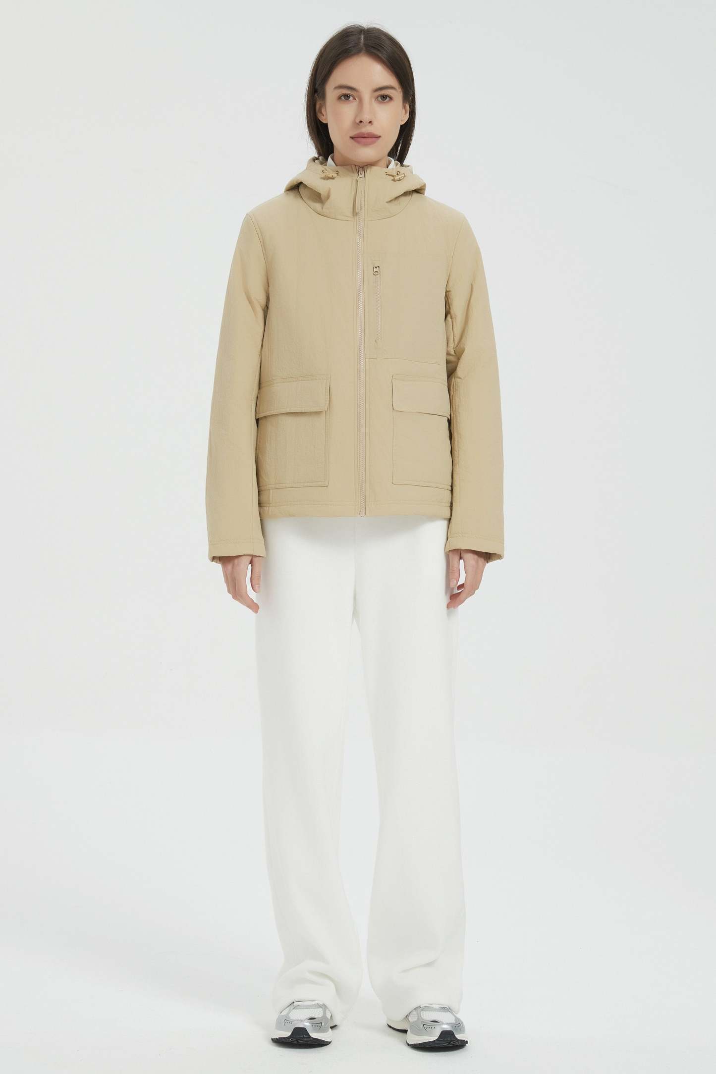 Hooded Lightweight Jacket Zip Up