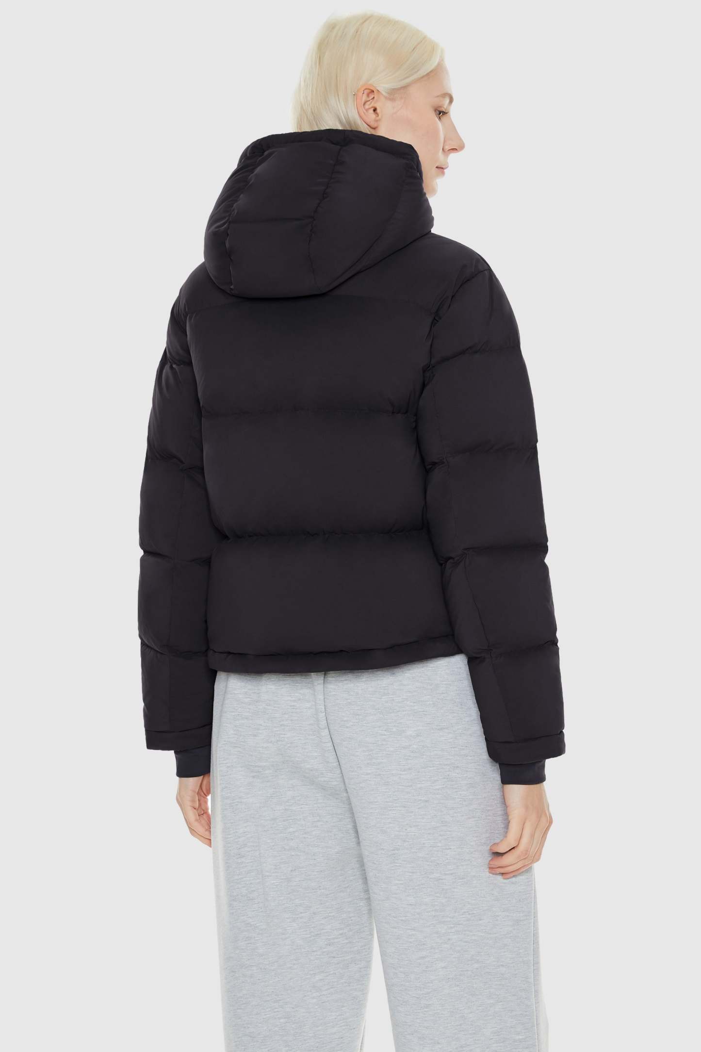 Aurora Cropped Thermal Down Puffer Jacket