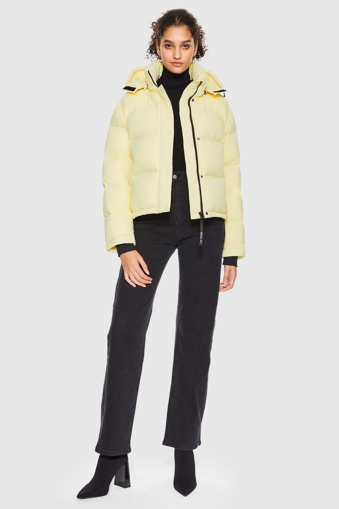 Aurora Cropped Thermal Down Puffer Jacket