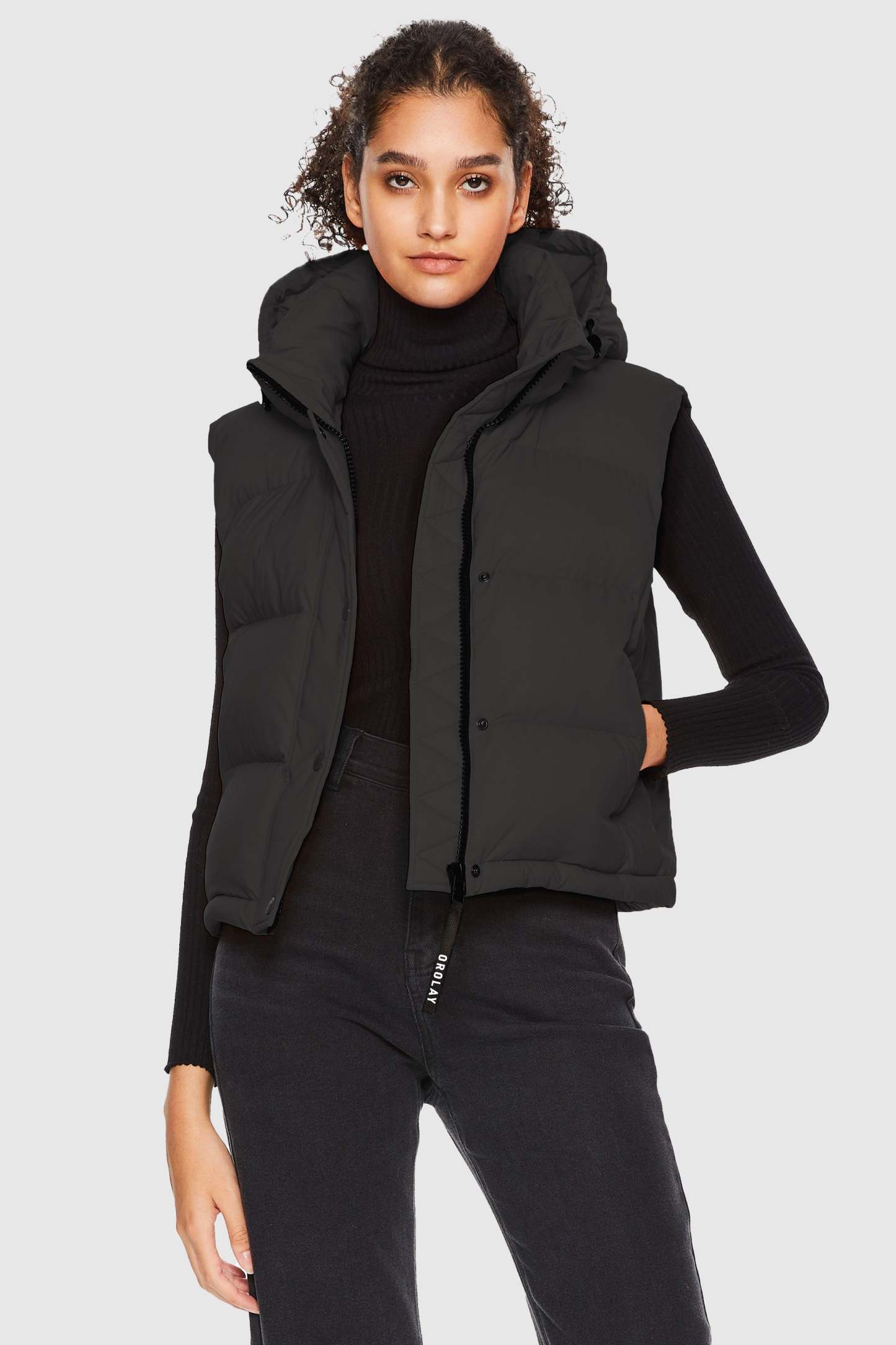 Aurora Hooded Down Puffer Vest