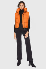 Aurora Hooded Down Puffer Vest