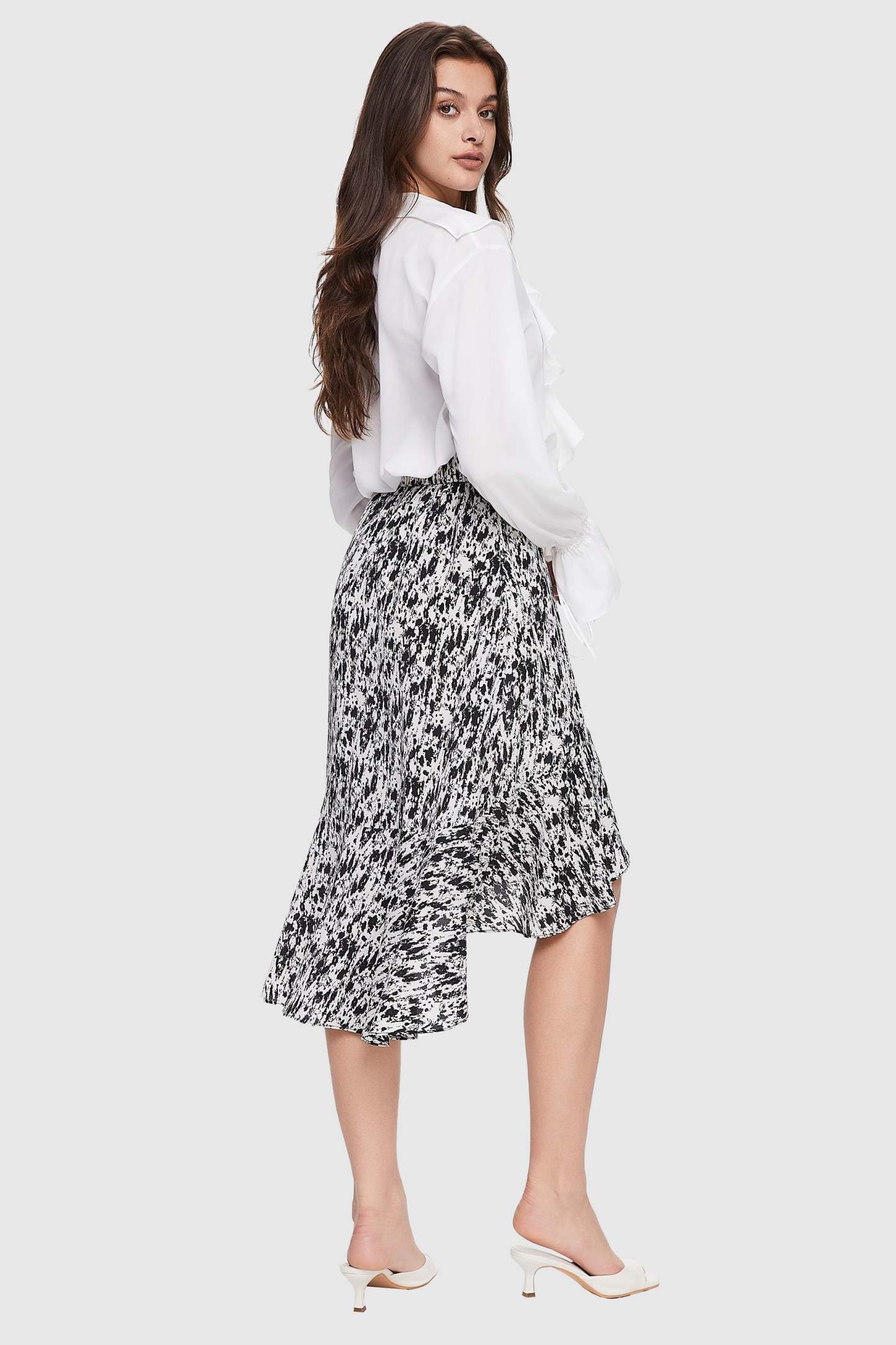 Chiffon Midi Skirt