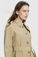 Classic Windproof Belted Hudson Trench