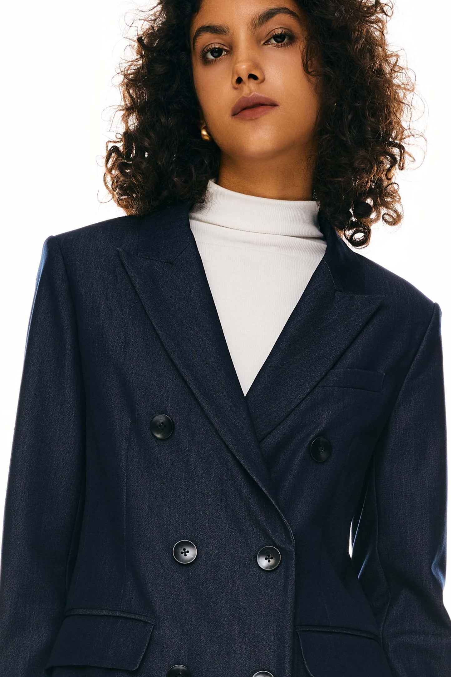 Double-Breasted Business Blazer