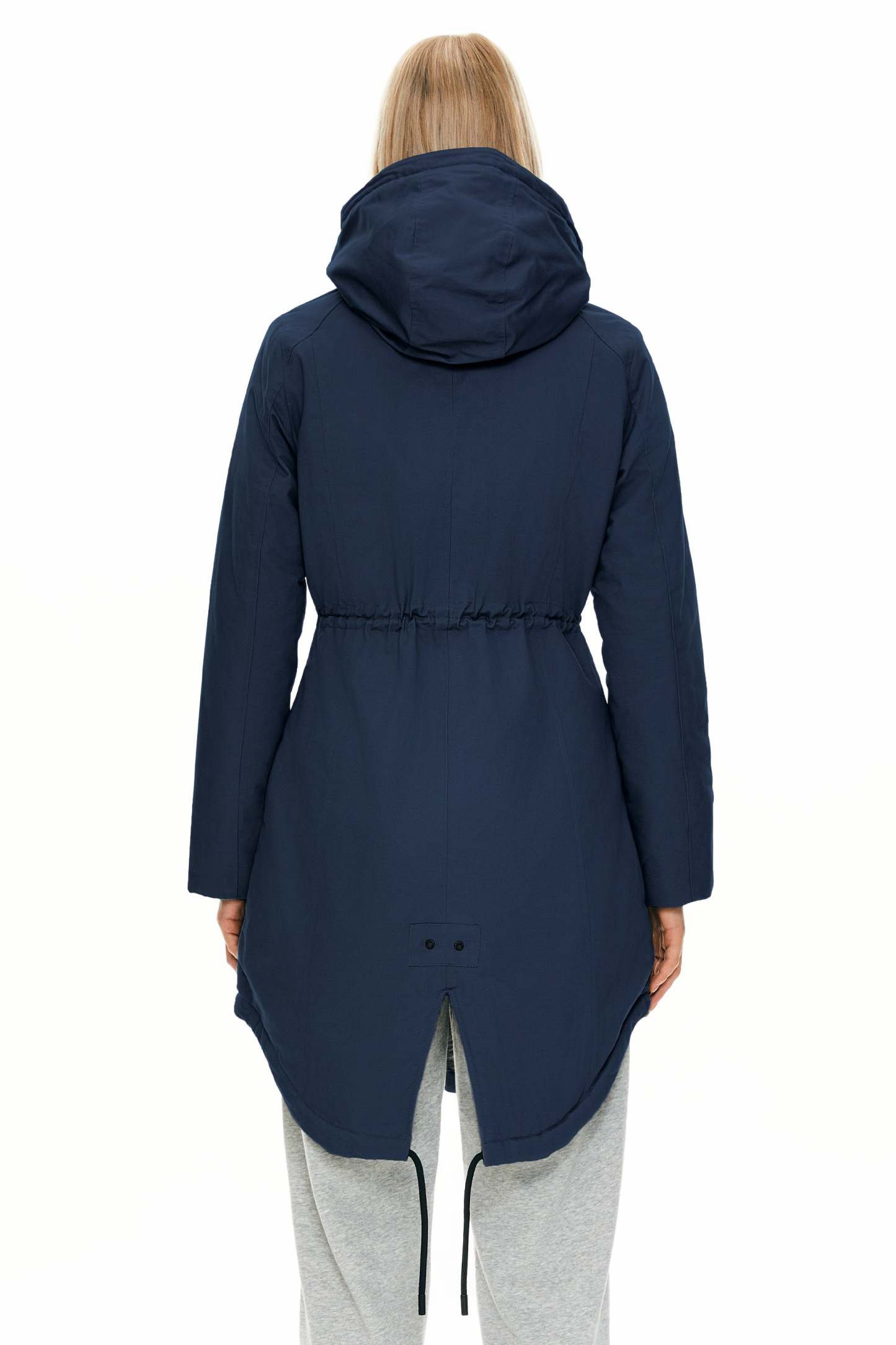 Fleece-Lined Hooded Parka Jacket with Pockets