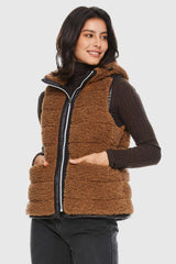 Hooded Fleece Down Vest