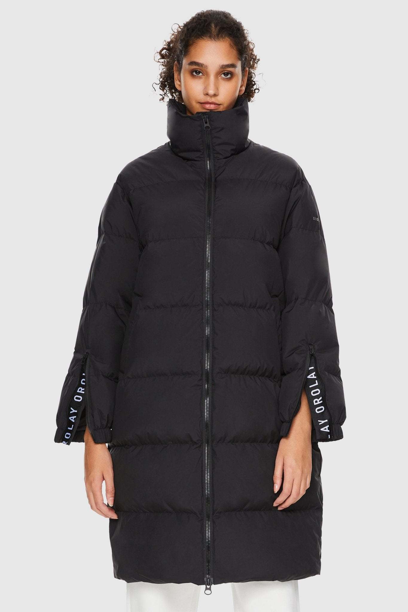 High Collar Long-sleeve Down Puffer Jacket
