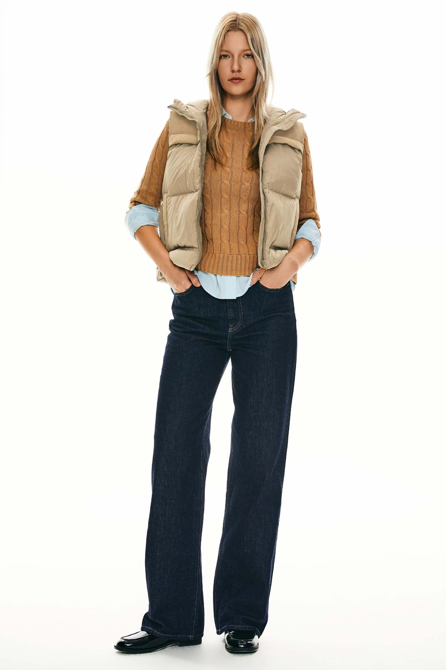 Hooded Puffer Down Vest Cropped Zip Up Lightweight