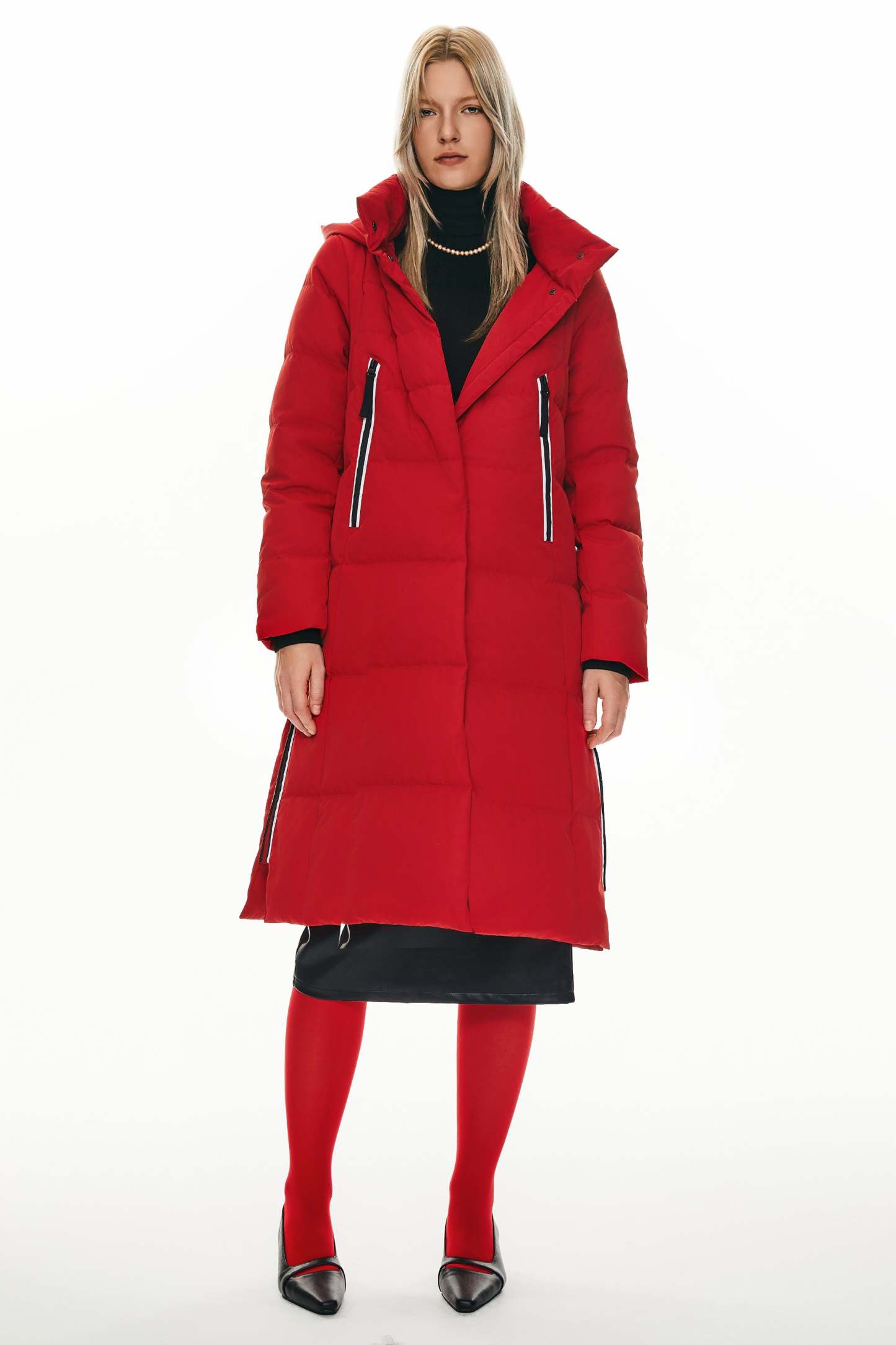 Knee Length Thickened Down Jacket