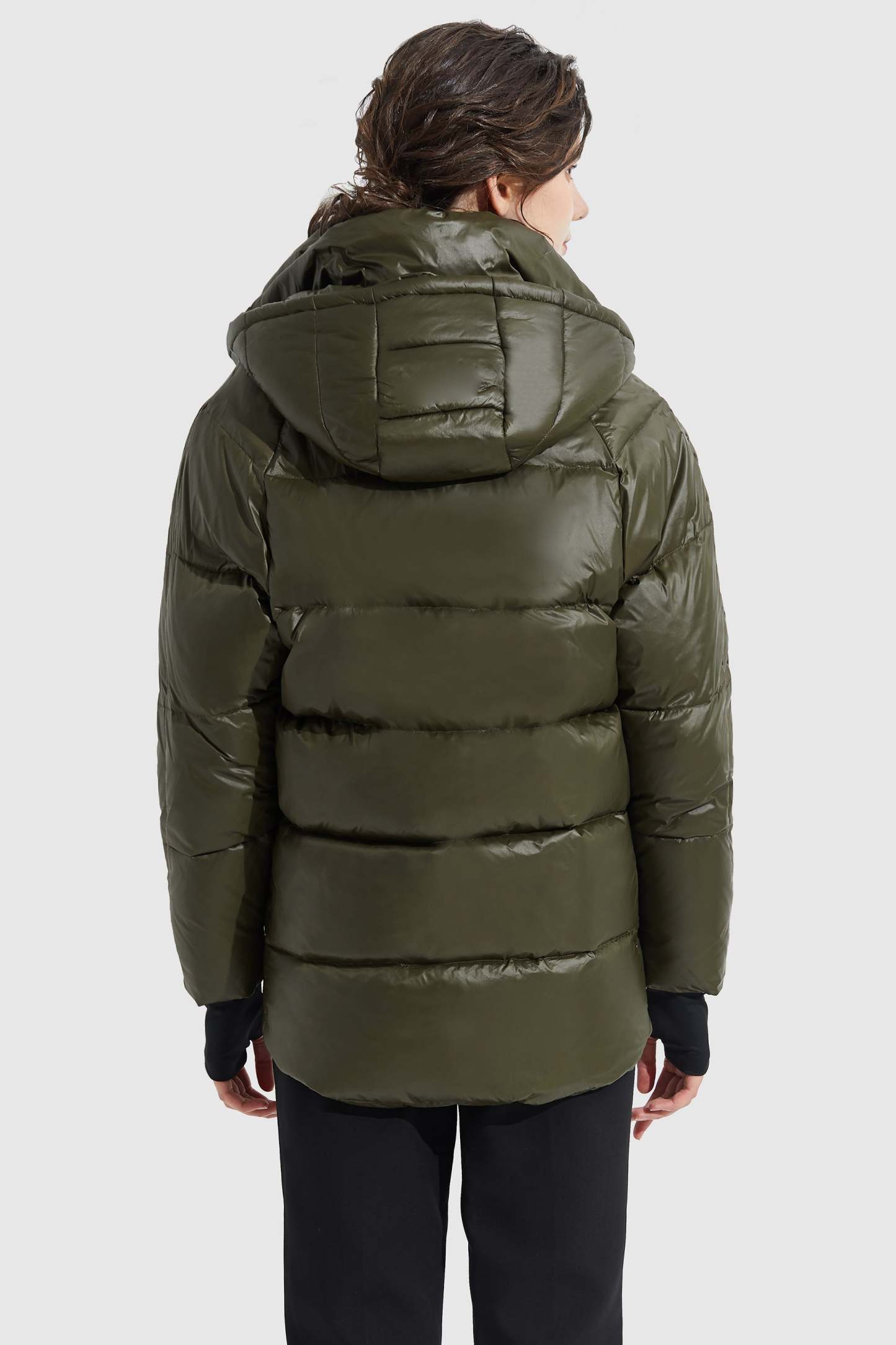 Light Cropped Bubble Puffer Down Jacket