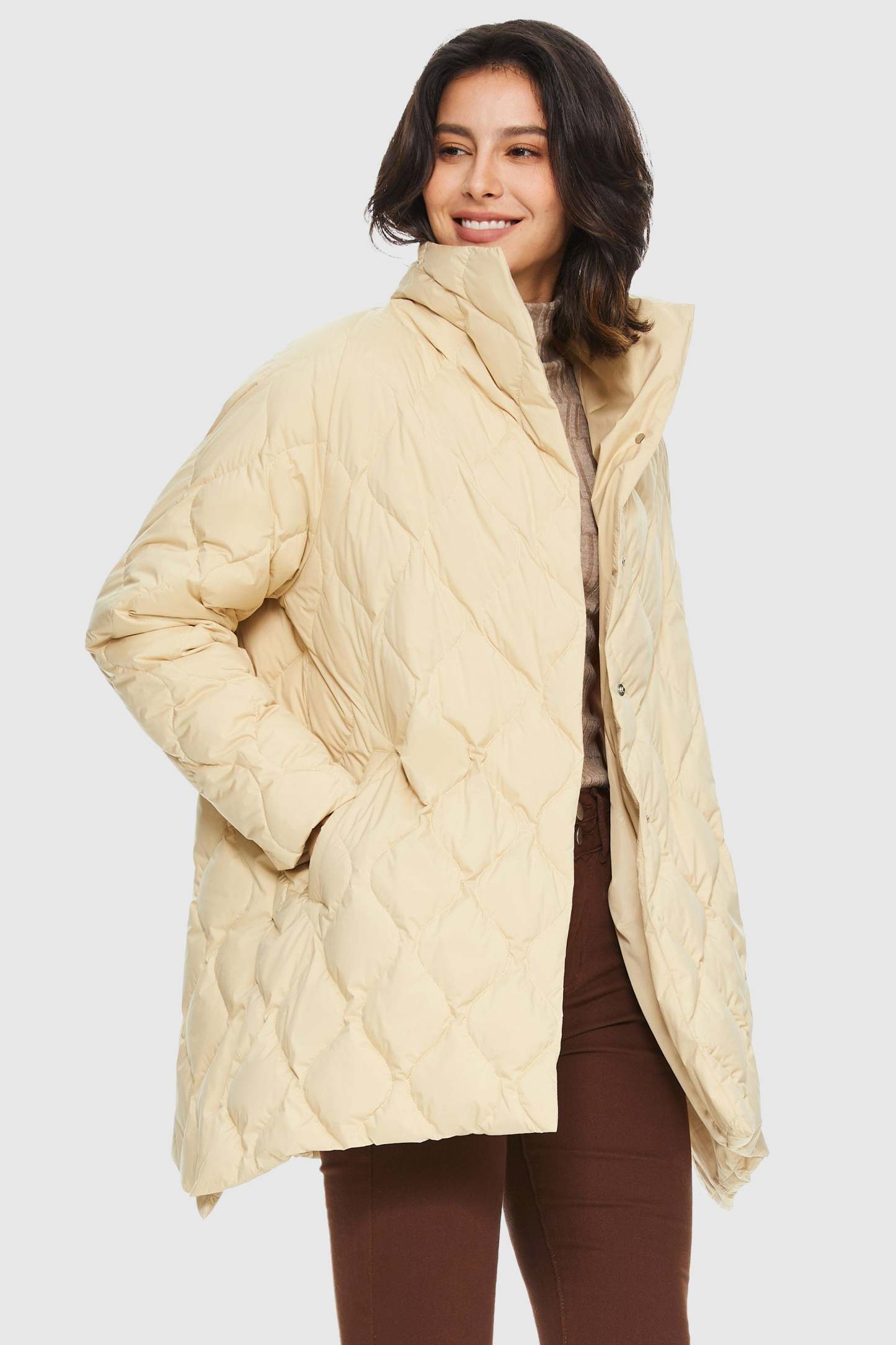 Lightweight Long-Sleeve Down Puffer Jacket