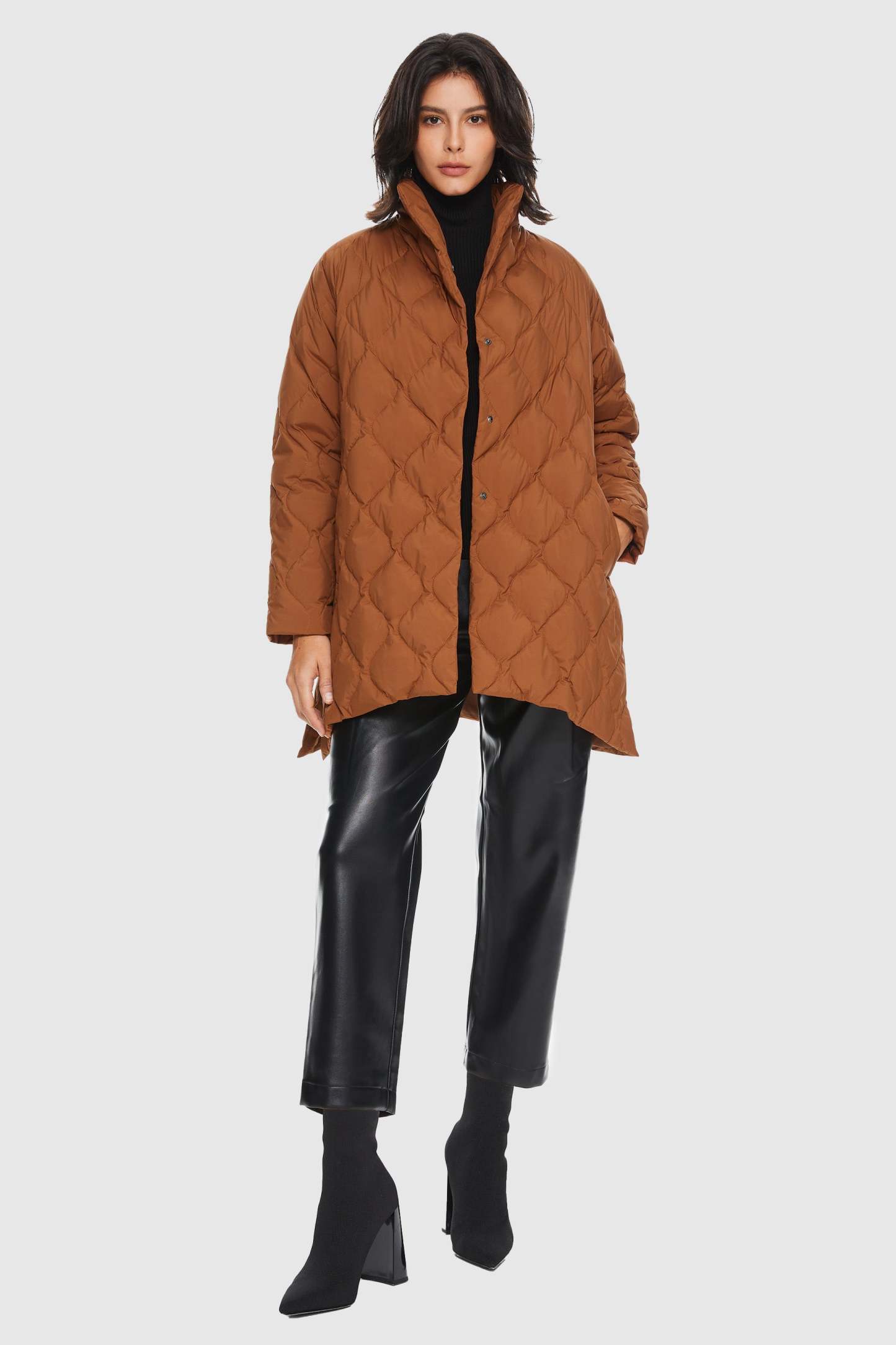 Lightweight Long-Sleeve Down Puffer Jacket